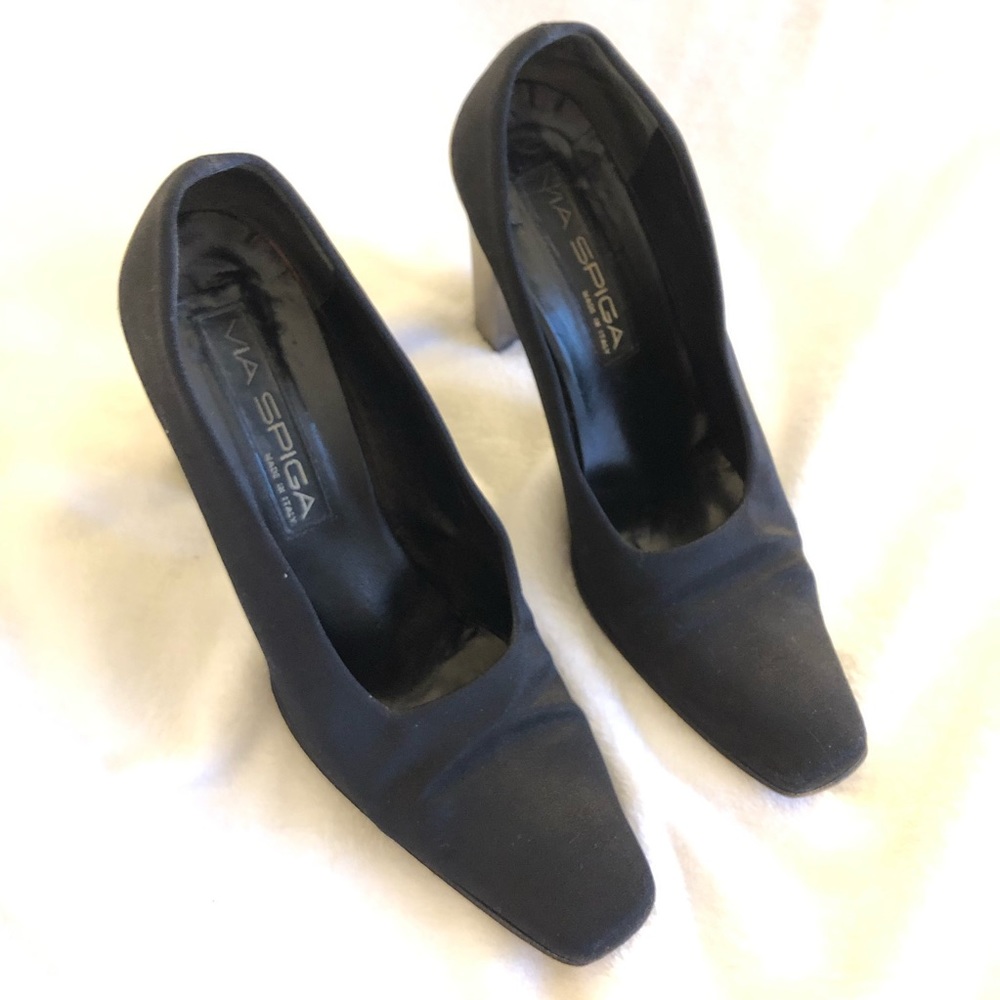 Via Spiga Made in Italy Square Toe Heels Size 8